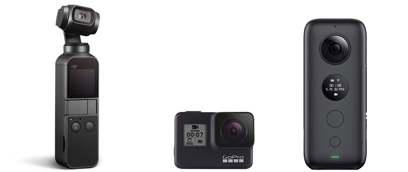 udbrud ørn Siesta Best small travel & vlog camera - DJI Osmo Pocket vs GoPro Hero7 black vs  Insta360 One X - el Producente