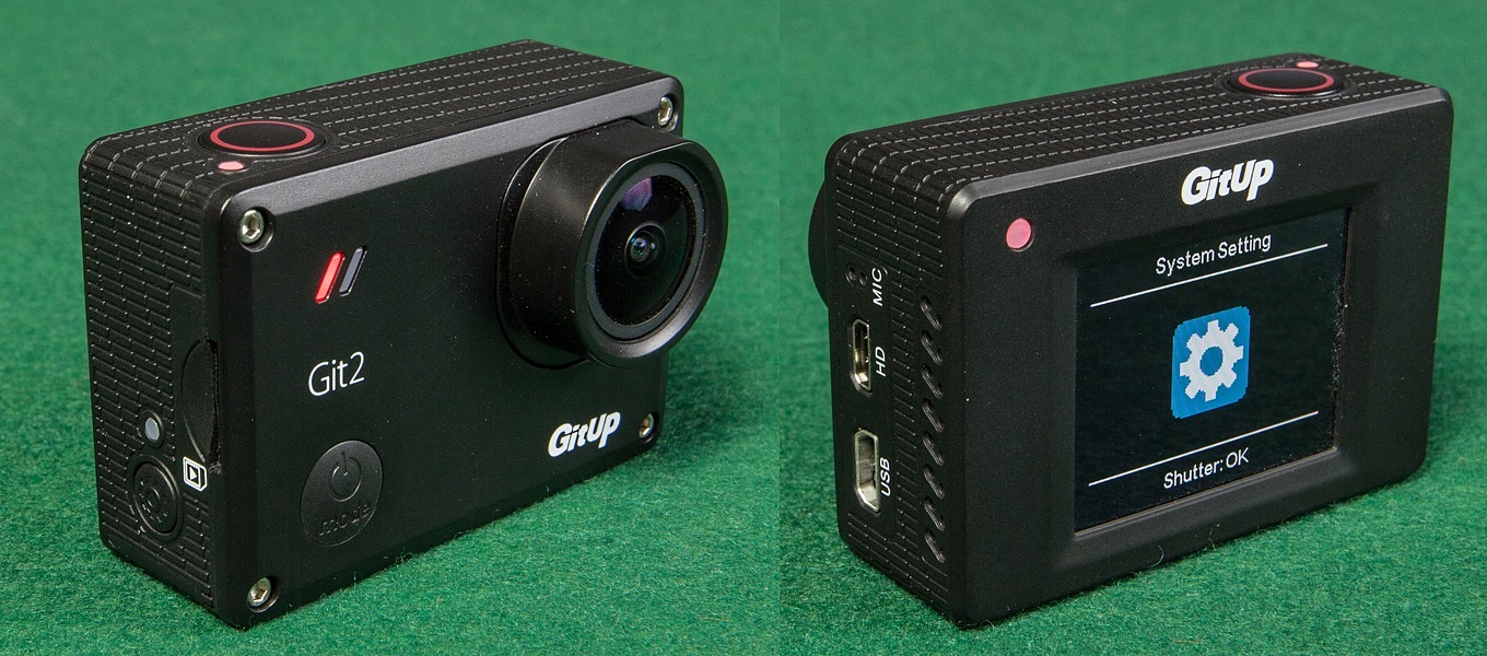 Front- and backside view of the Git2