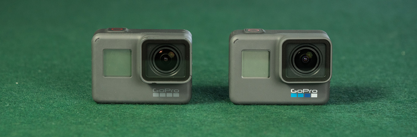 GoPro Hero5 Black vs GoPro Hero6 Black (Lưu ý logo màu)